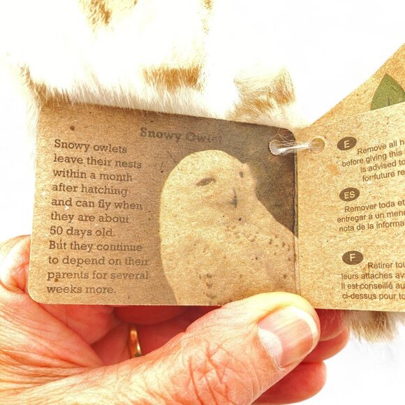 Aurora Miyoni‎ Tots Snowy Owlet Plush, Brown White, Soft, 9 Inches, New w Tags - Picture 6 of 12